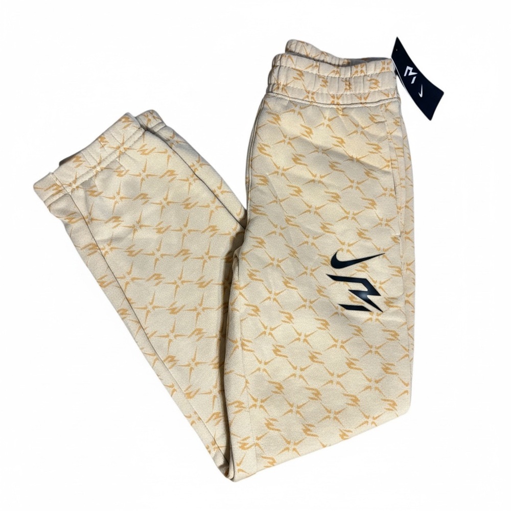Nike Kids Yellow Patterned Joggers - Picture 4 of 5